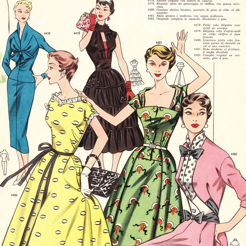 Pdfs of Vintage 50s Pattern Drafting System Instant Download - Etsy