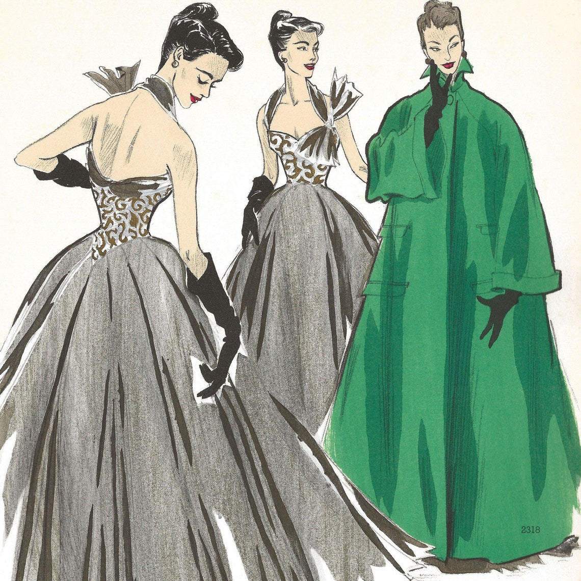 Pdfs of 50s Fashion Catalog inspirations Ball - Etsy