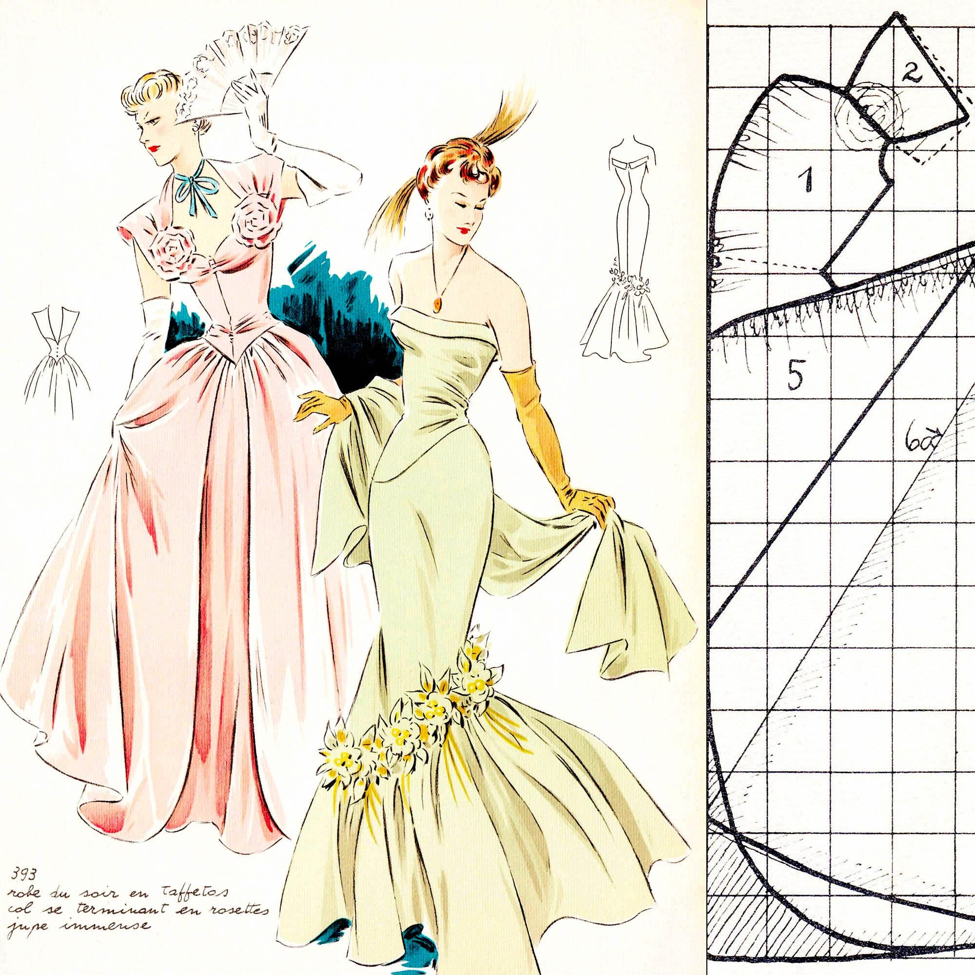 Summer 1950 Sewing Pattern System • Vintage 50s Fashions • PDF Instant ...