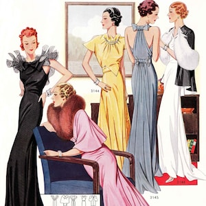 Catalogo di moda francese degli anni '30 • Inverno 1936 "Star" • Download immediato in PDF