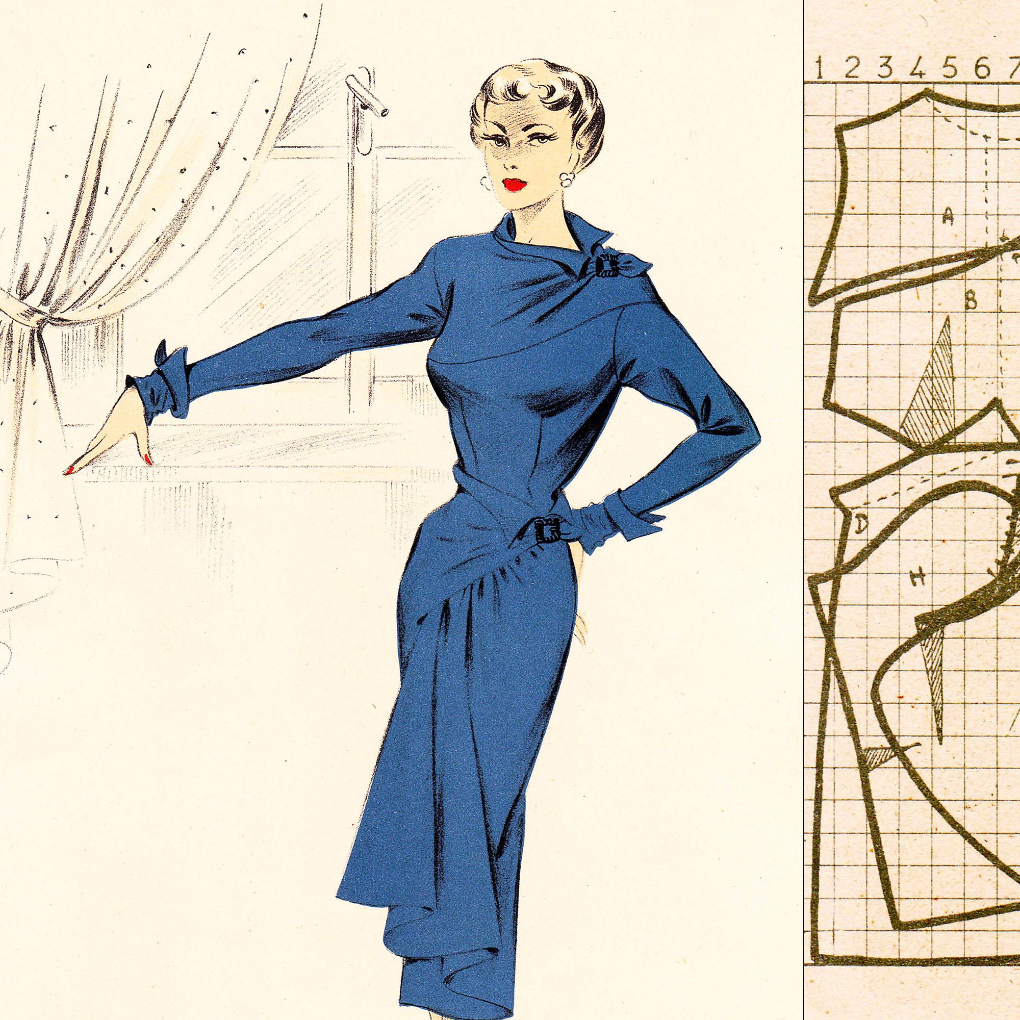 Winter 1951 Sewing Pattern System • Vintage 50s Fashion • PDF Instant ...
