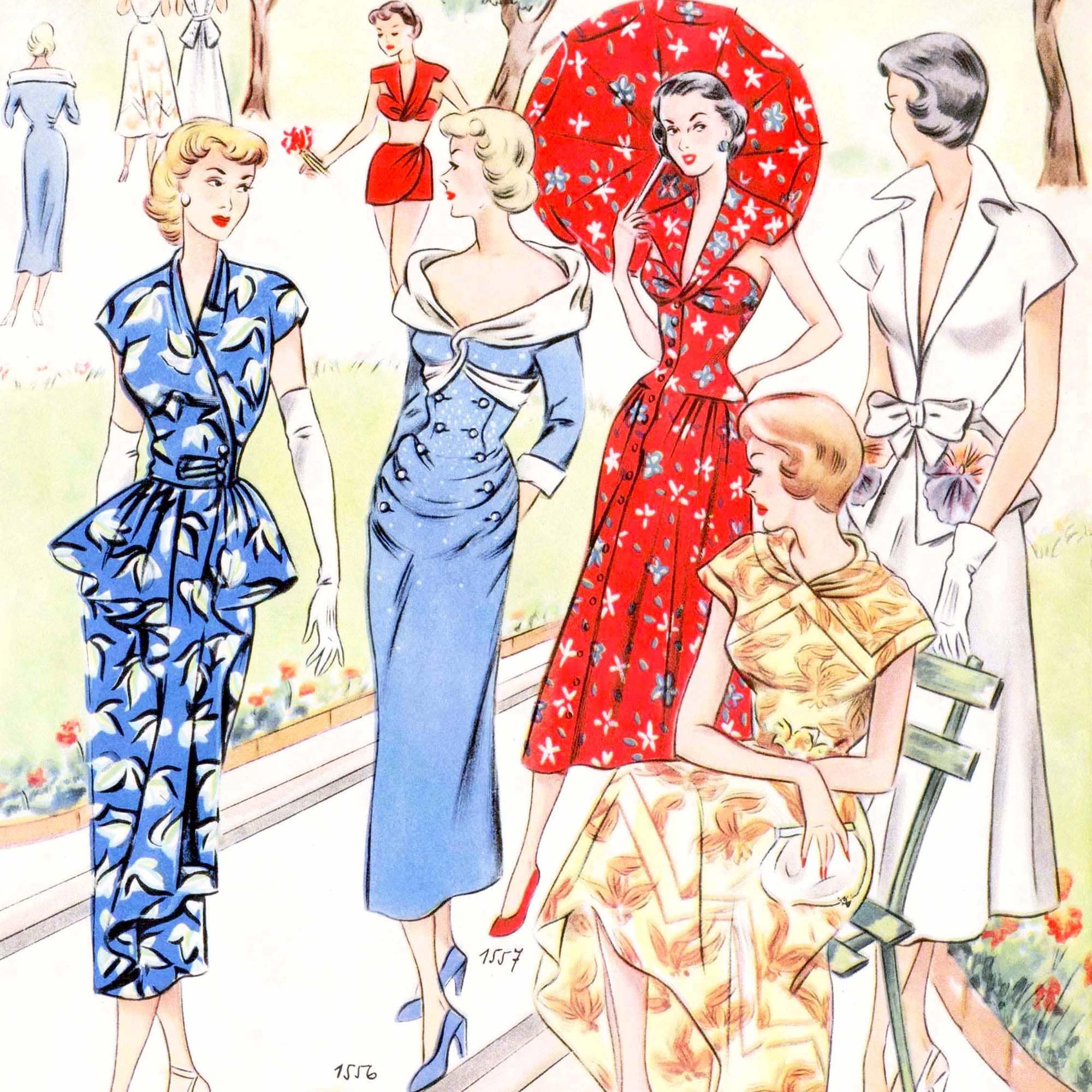 Vintage 1950s Sewing Pattern System • Summer 1950 • PDF Instant ...