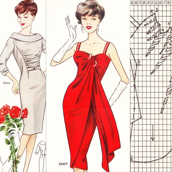 60s sewing pattern drafting system • Winter 1960 • 86 vintage outfits • PDF instant download
