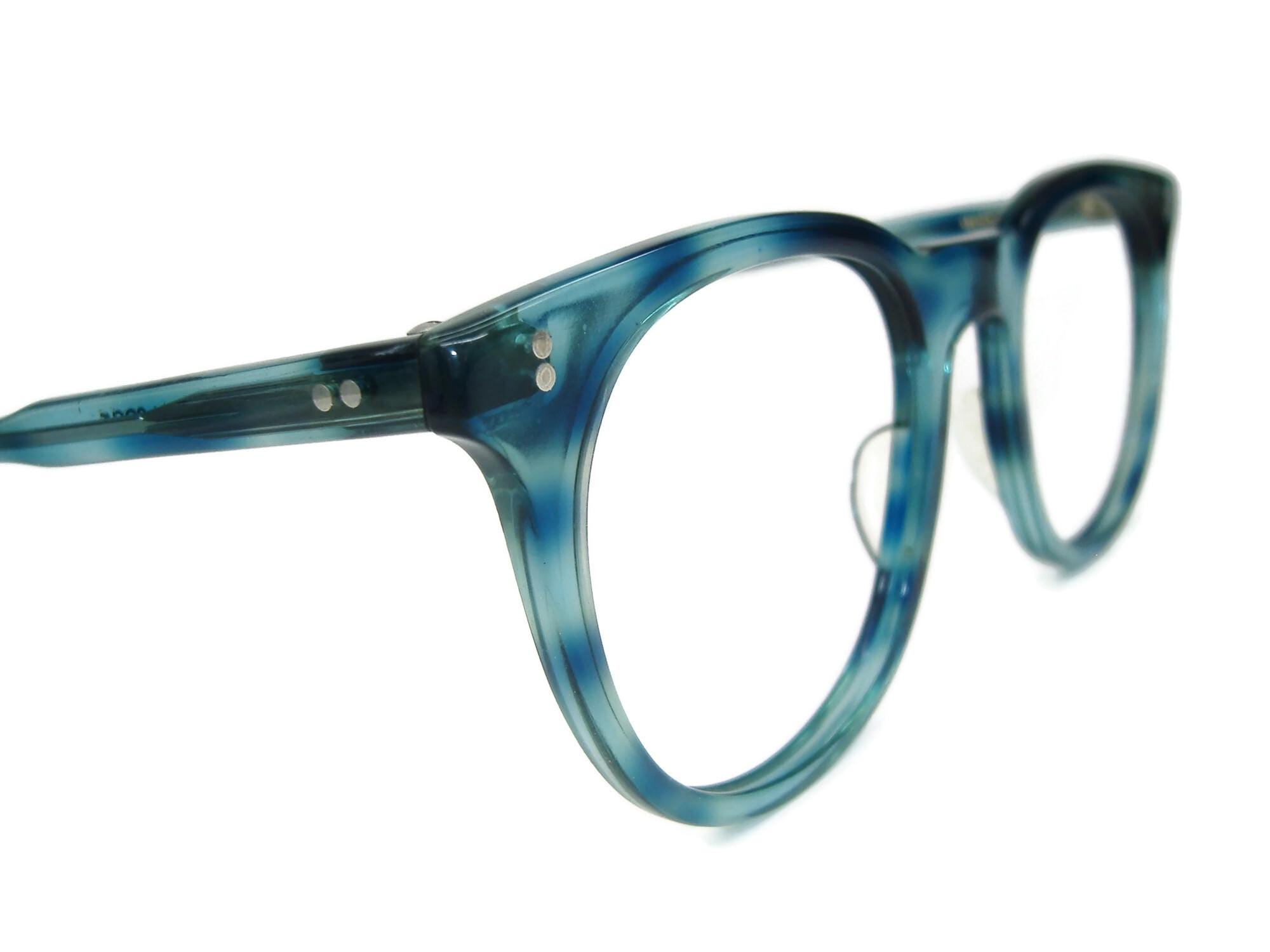 Robert La Roche Sunglasses Handmade in France 559-83 Brown Teal Oval Frame 22437 Robert La Roche Sunglasses - Etsy Canada main image 3