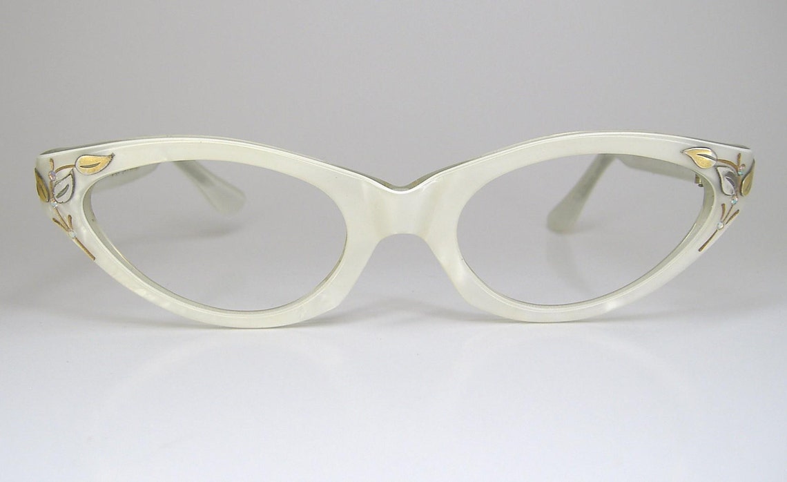 Womens French Mother of Pearl Look Eyeglasses Frame Etsy