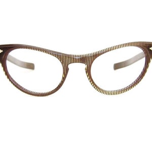 Vintage Retro Illusion Cat Eye Glasses Eyeglasses Frame 1950s Art Craft