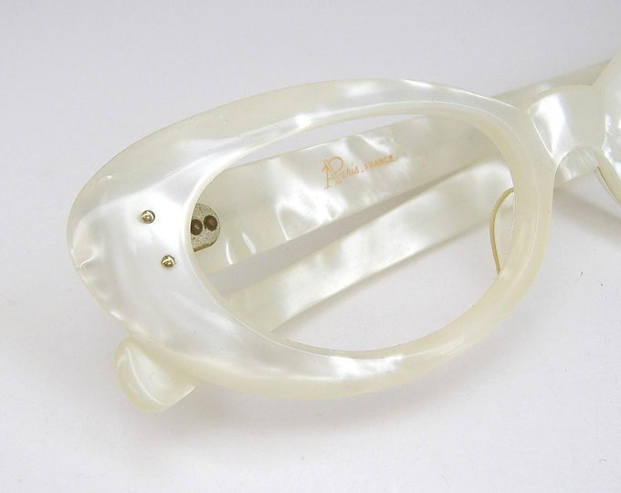 Womens French Mother of Pearl Look Eyeglasses Frame Etsy
