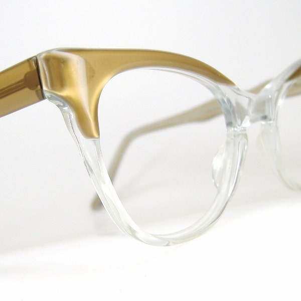 Vintage 1950s Cat Eye Glasses Eyeglasses French Frames