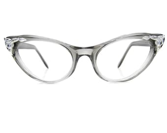 Gafas de sol francesas vintage con montura de ojo de gato, Swank France