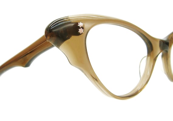 Vintage 50s French Cat Eye Eyeglasses Sunglasses F