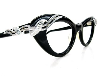 Montura de gafas o gafas de sol con diseño de ojo de gato, estilo vintage de los años 50