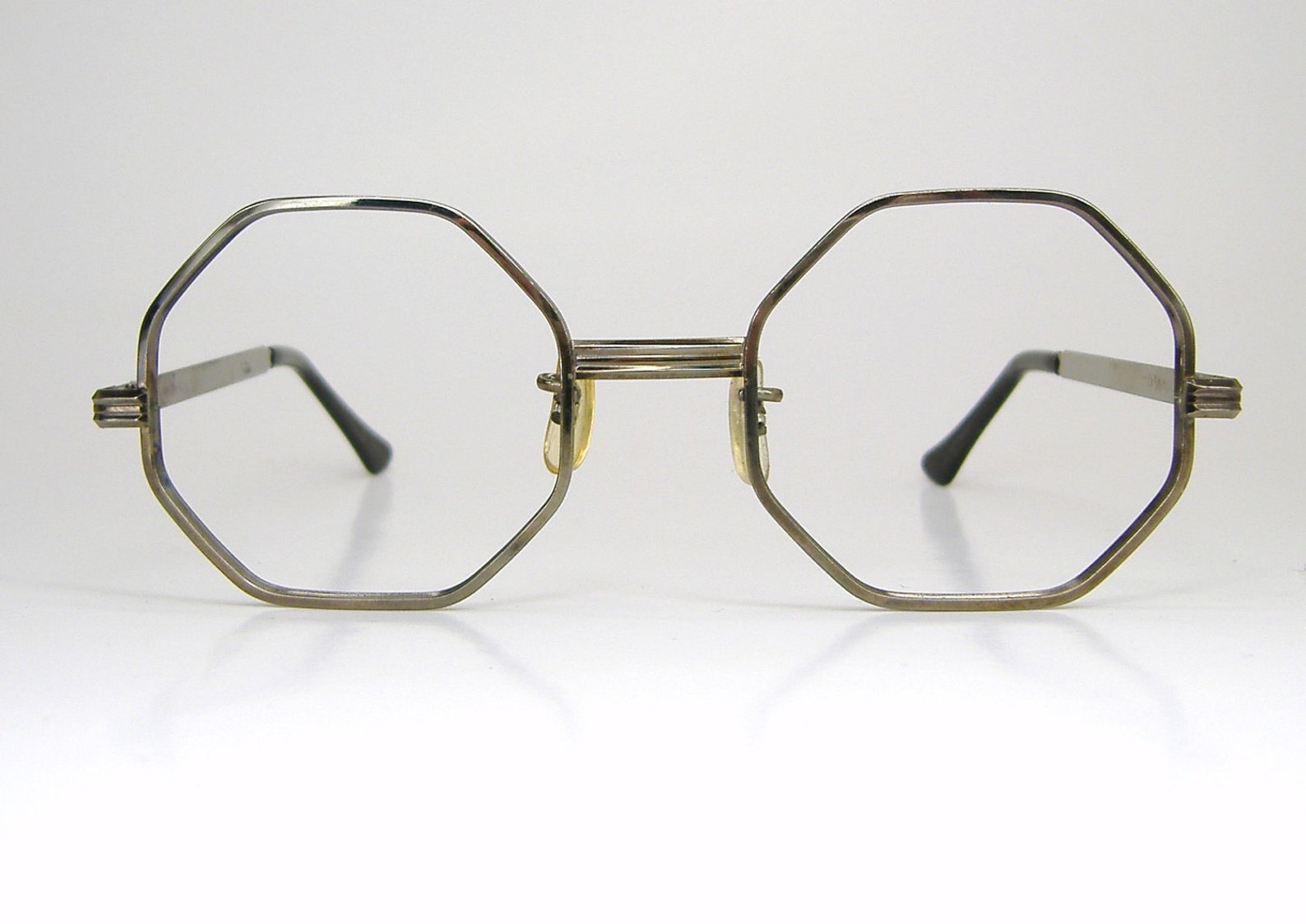Vintage Octagon Eyeglasses Never Worn Metal Frame SRO Etsy
