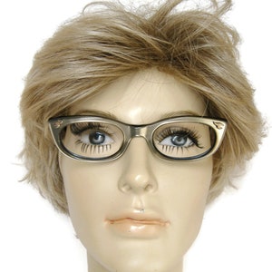 Vintage Cat eye Glasses Eyeglasses Sunglasses Frame Saphira image 7