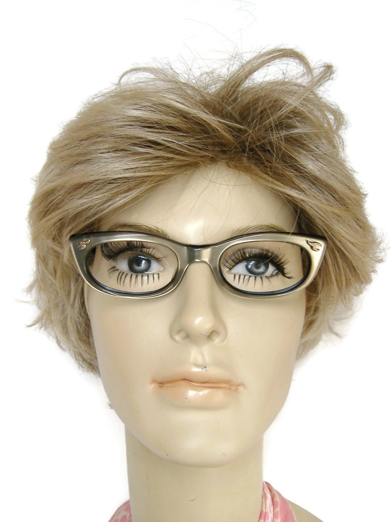 Vintage Cat eye Glasses Eyeglasses Sunglasses Frame Saphira image 7