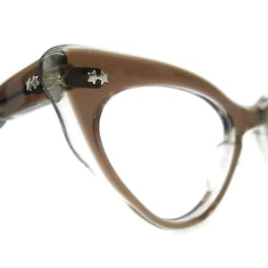 Vintage 50s Scalloped Cat Eye Glasses Eyeglasses or Sunglasses  Frame Zyloware