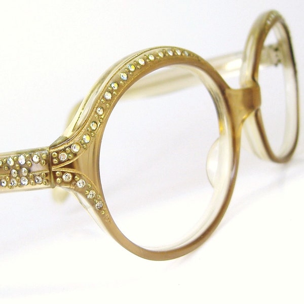 Vintage 1960s Oval Cateye Eyeglasses Frame Eyewear France