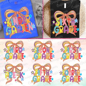 Preppy Back To School PNG Bundle, Coquette School First Day, Teacher PNG, Girly Png, Preppy School Png, All Grades, Shabby, Glitter Png