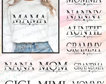 Custom Mom We Love You Svg, Happy Mother's Day Svg, Birthday Gift for Mom, Mom Svg, Mother's Day Tile, Mom Svg Png Pdf, Mom Gift Svg