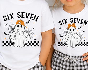 Funny Six Seven SVG PNG, Meme Number Clipart Svg, Gen Z Viral Saying Design, Spooky Halloween Digital Artwork, Printable 67 Graphic SVG