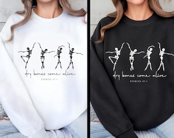 Ezekiel 37 Dry Bones Come Alive Png Svg, Dancing Skeleton Halloween Christian Faith Digital Download, Funny Religious Halloween Shirt Design