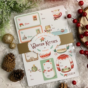 Christmas Holiday Gift Tag Sticker Labels