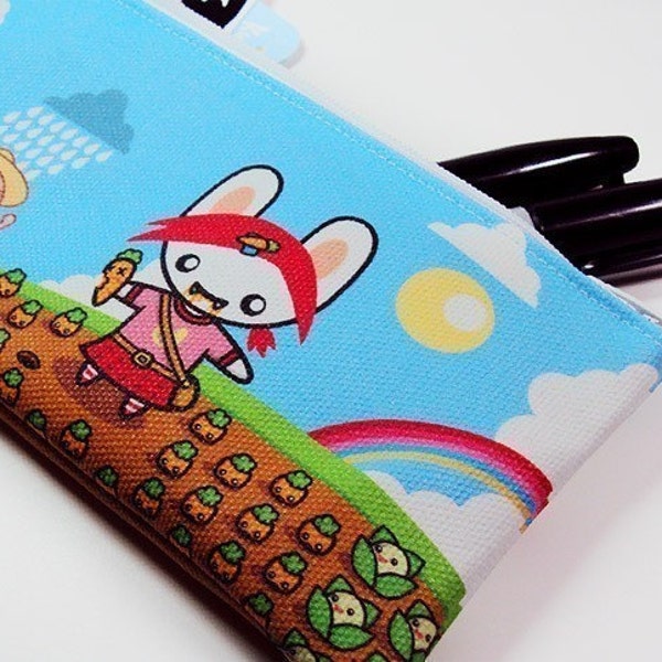 Lucy the Vampire Bunny Zipper Pouch