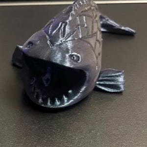 Bloop Sea Creature - Jouet flexible créature marine imprimé en 3D - Bloop de la mer bleue profonde