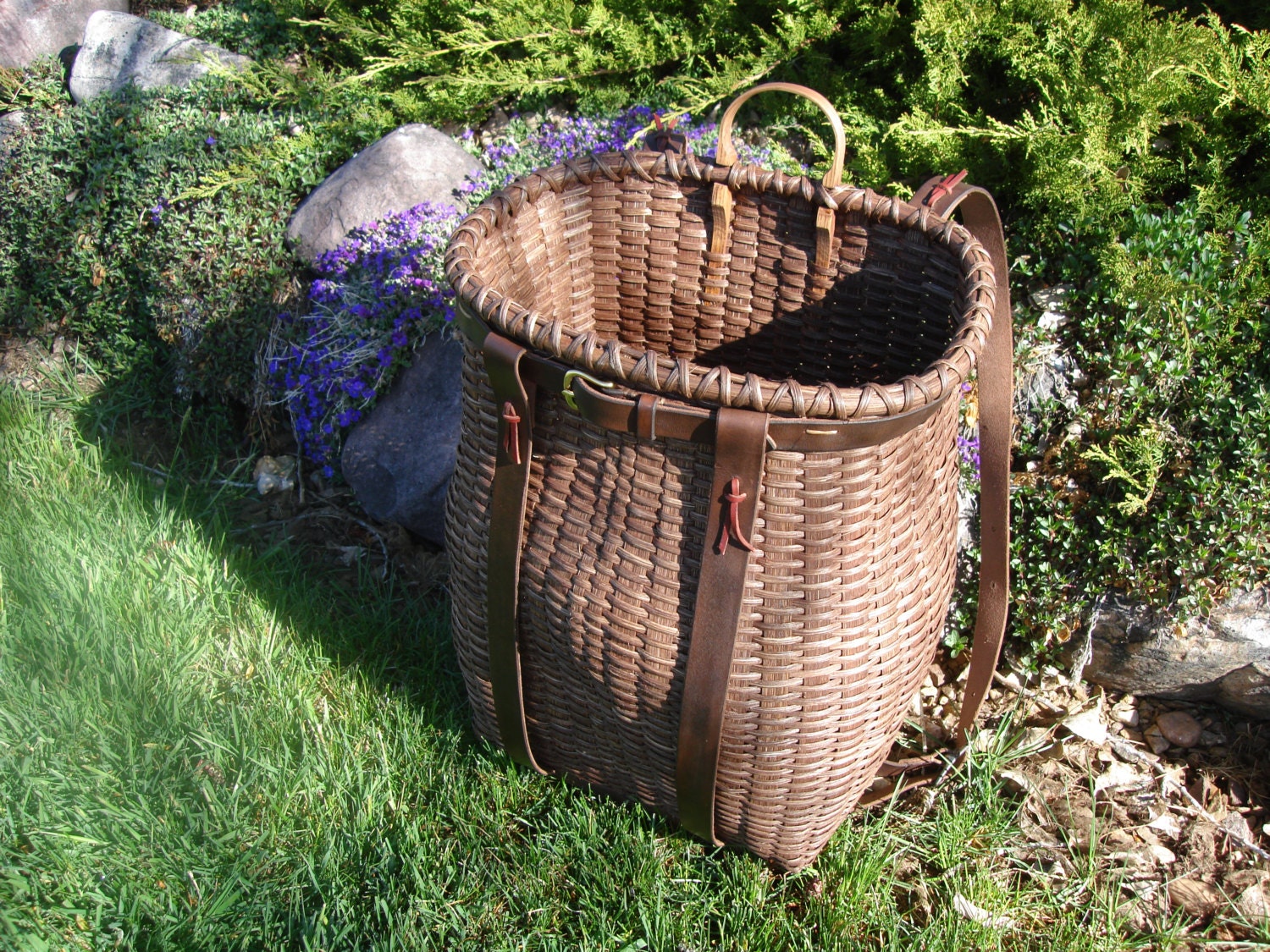 Handmade Adirondack Trapper Pack Basket Etsy