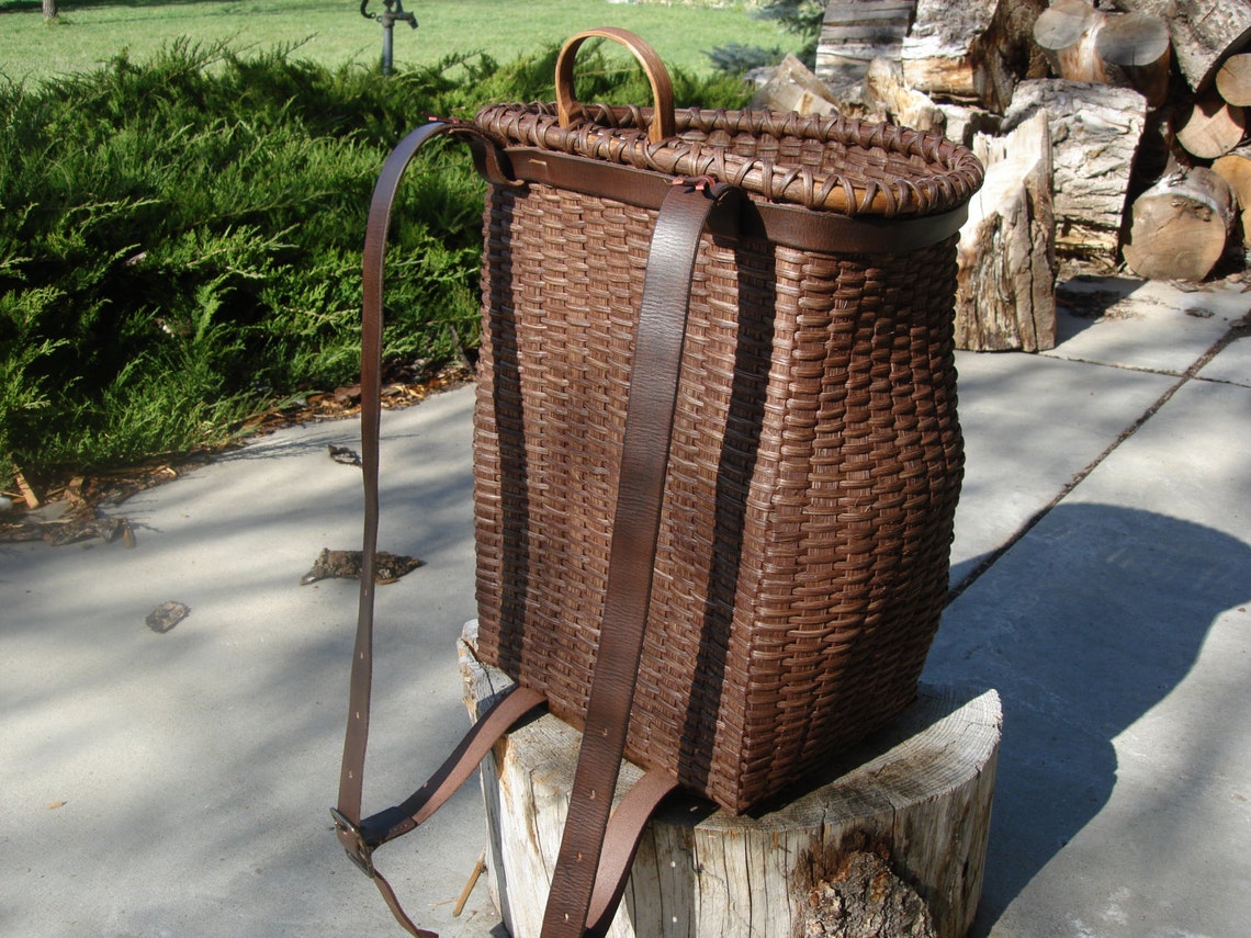 Handmade Adirondack Trapper Pack Basket Etsy