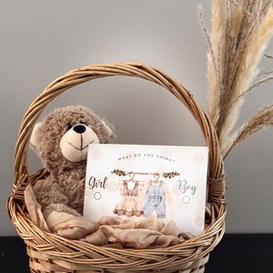 Postkarte besondere Überraschung für deine Genderreveal Party