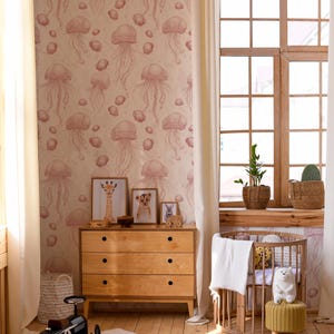 Whimsical Ocean Design Peel and Stick Wallpaper for Kids Bedroom - Removable Wall Mural For Nursery Room
