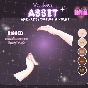 VTuber-item | Pat Pat Hand | Leuke geanimeerde klophouding | Vtuber opgetuigd handitem | Interactie-item streamen