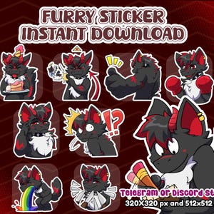 telegram stickers - Discord Sticker, Furry Digital Sticker, Stickers Furry for Telegram, Telegram Digital Sticker, Stickers fursona