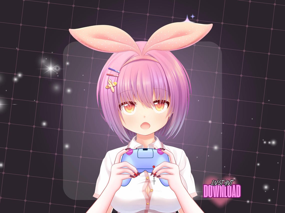 Vtuber Asset | Gaming Hand Rigged | Holding Controller Pose | Vtuber ...