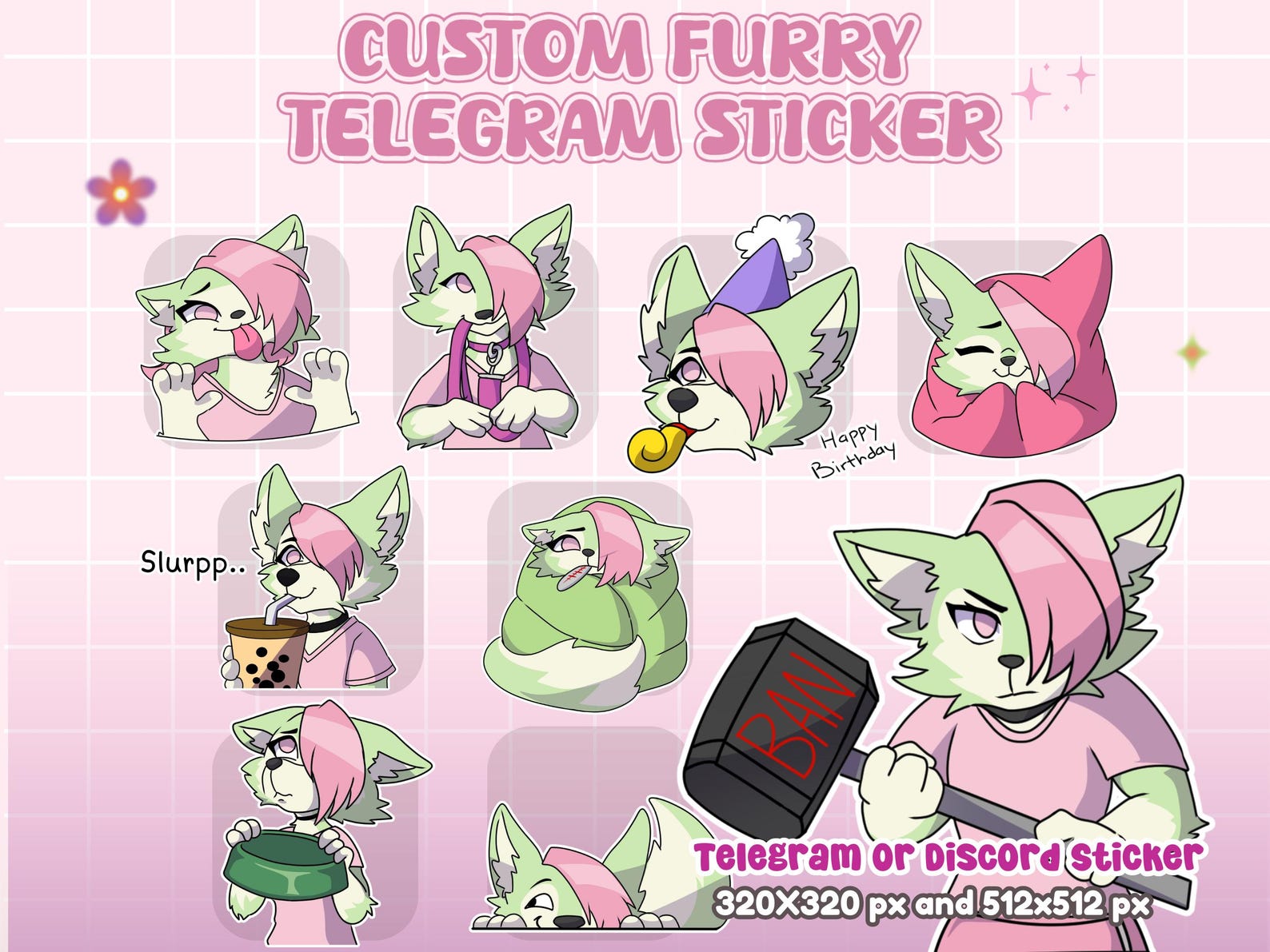 Telegram Stickers - Custom Stickers Furry for Telegram, Telegram ...