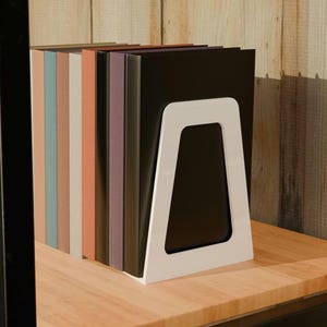 Buchstütze, modernes Design, minimalistische Buchstütze, erhältlich in vielen Farben, 3d gedruckt, paarweise