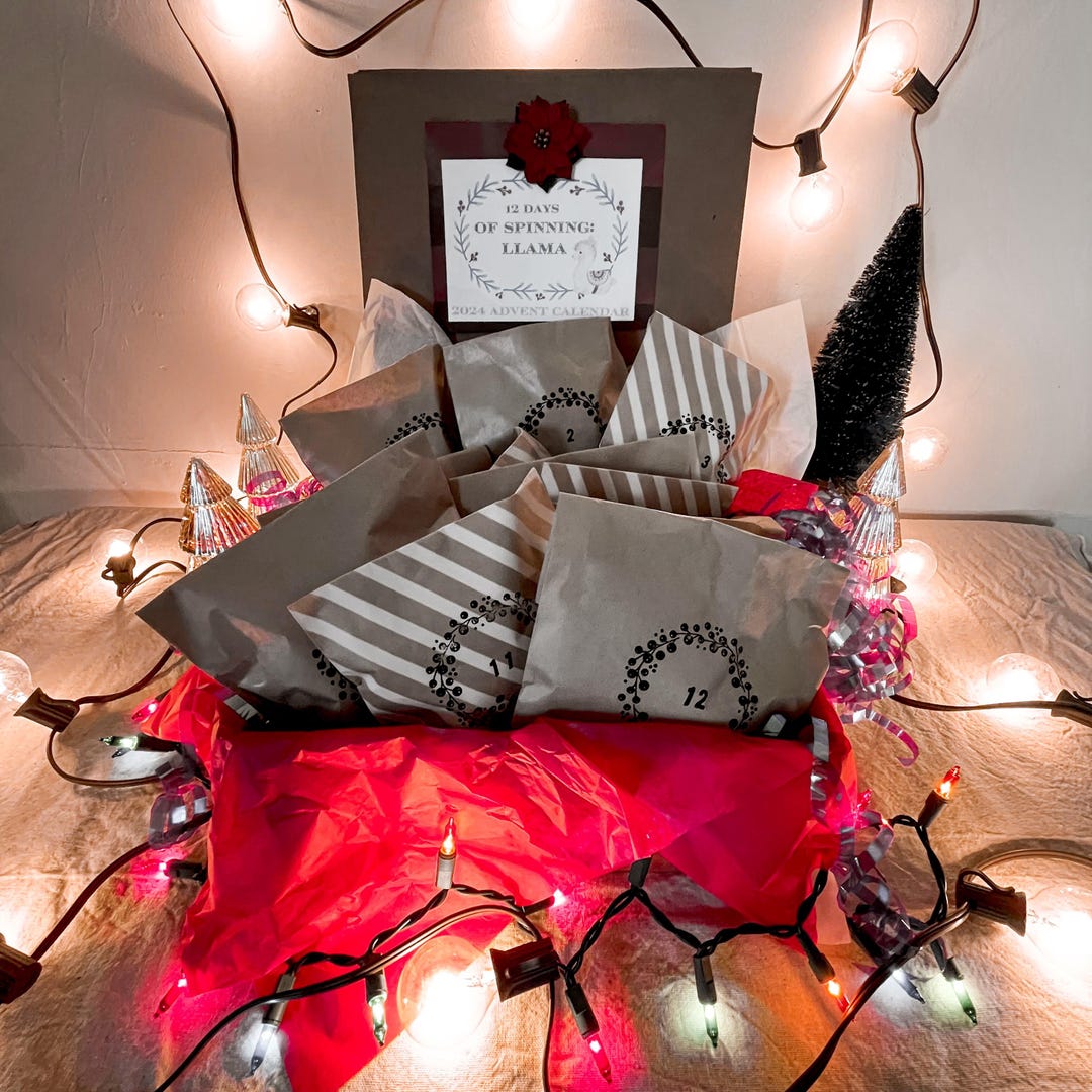 Preorder Advent Calendar for Spinners 12 Days of Spinning Llama