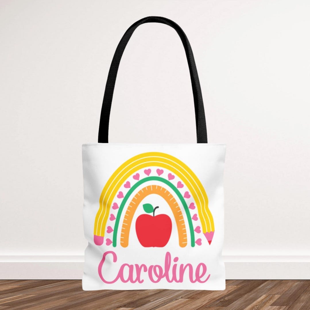 Personalized Girls School Tote Bag, Back to School Gift for Girls ...