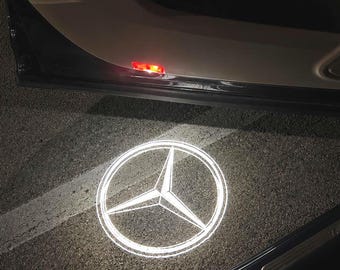 Mercedes LED Door Logo Projector Lights -ULTRA HD, No Fade, 3 Year Warranty-2pcs-