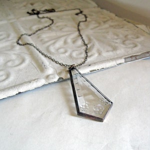 Stained Glass Necklace Art Deco