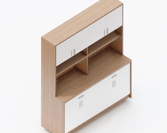 Diy Display Shelves for Books and More, with Cabinets and Drawers digital download | DIY furniture , Diy Kitchen Cabinet DIY Kitchen Cabinet