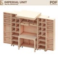 DIY Expandable Craft Cabinet: Mobile Workstation Storage  - Imperial Units (Digital PDF Download) product logo