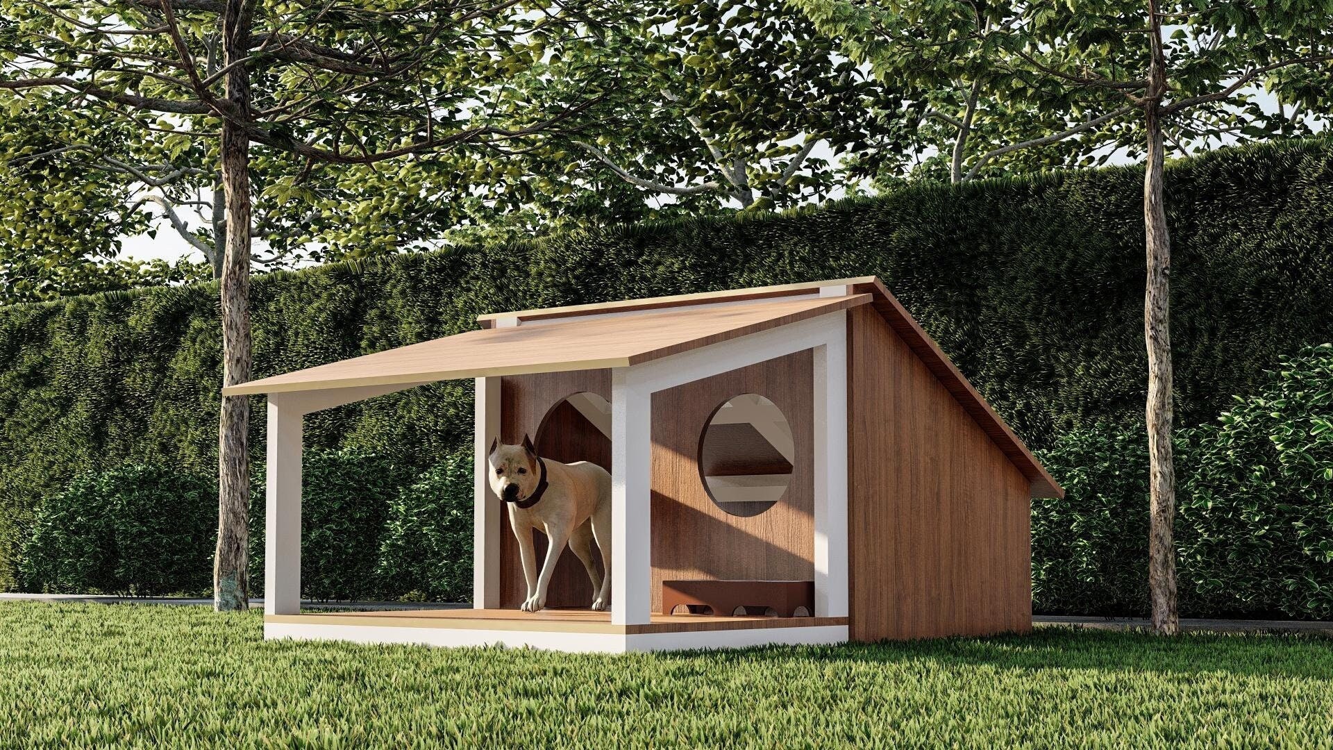 犬小屋　手作り　大型犬 大型犬小屋の設計図 – DIYペットプロジェクト（デジタルPDF