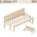Woodworking Plan: Multi-Use Bench Twin Bed Frame (Digital PDF Download) product logo