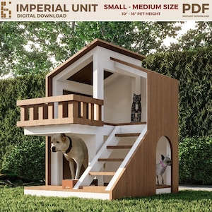 Two story dog house - Etsy 日本