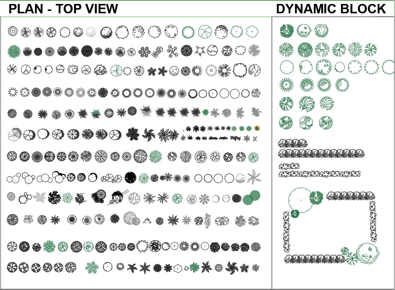Autocad Landscape Blocks Collections Cad File - 700 + Blocks - Landscaping,  Trees, Plants & Other Vegetation - Etsy