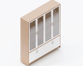 DIY Kitchen Cabinet Plan: Plywood Display Storage (Digital PDF Download)