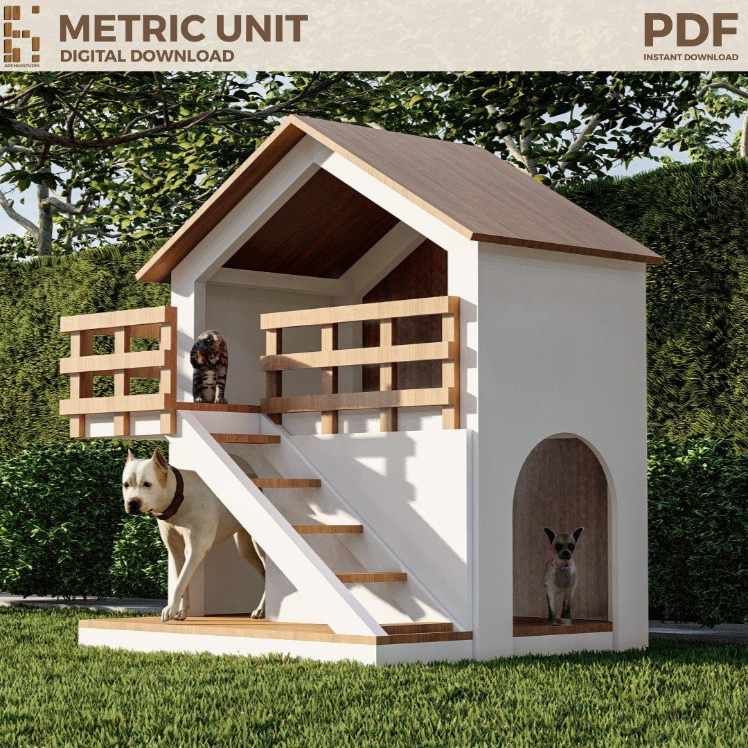 Buy XL Two-story Dog House Plan With Ramp (digital Download