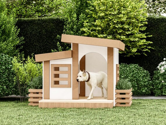 DIY 犬小屋プラン XL (4'x4'x4'): ペットハウスの設計図 (デジタル PDF