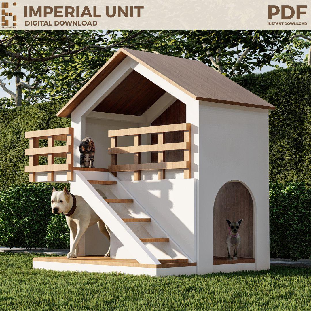 Two story dog house - Etsy 日本